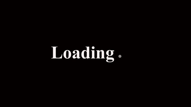 Abstract glowing loading ber icon animation on black background. 4k loading ber animation video