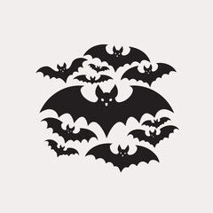 set of halloween banners