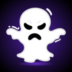 Little ghost vector illustration