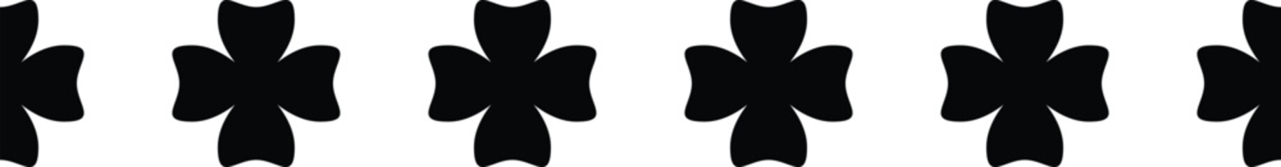 Obraz premium Border frame icon, divider horizontal line vector shape icon for decorative vintage doodle element for design in vector illustration