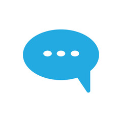 bubble chat logo icon illustration flat