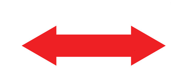 black large forward or left pointing solid long arrow icon sketched as vector symbol