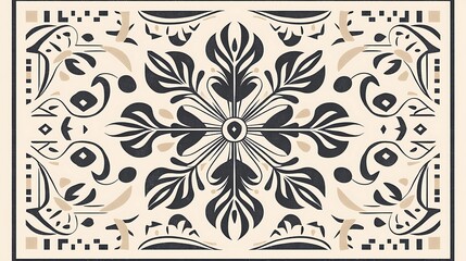 Abstract decorative tile pattern