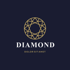 Diamond Logo Concept. Vector Logotype Design Template.