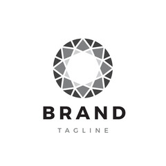 Diamond Logo Concept. Vector Logotype Design Template.