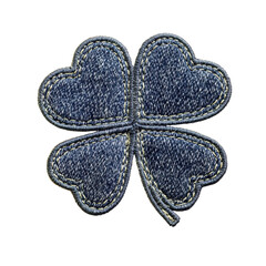 Denim Four-Leaf Clover