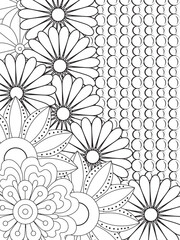 PrintFlowers Coloring Pages For Adules