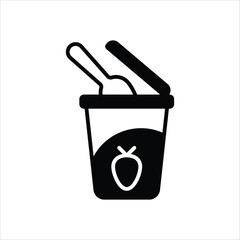 Yogurt Vector icon