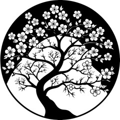 Obraz premium vector tree silhouette