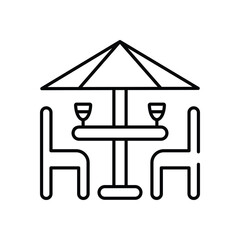 Cafe vector icon stock illustration