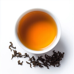Ooling tea in white cup