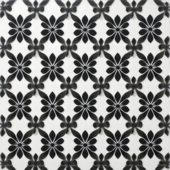 Fototapeta premium Monochrome Geometry: Bold Black and White Seamless Patterns