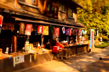 深大寺の屋台街