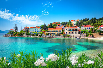 Fototapeta premium Fiskardo village, Kefalonia island, Greece