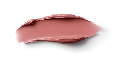 A vibrant pink lipstick rests against a white background, showcasing its broken stick and soft pastel smudges of red and purple