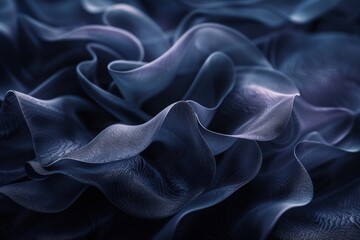 Fototapeta premium Rich purple silk creates deep, velvety folds that evoke elegance and mystery under gentle lighting