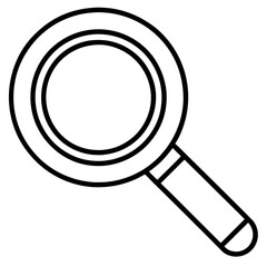 Search Icon Line Art Vector Illustration