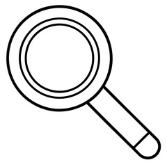 Search Icon Line Art Vector Illustration