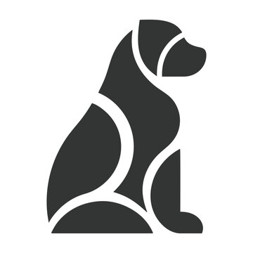Dog silhouette vector illustration art design. Dog head logo icon set. Dog Sign symbol logo icons. 