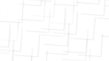 modern white and gray color technology concept geometric line vector background. abstract white background with squares and copy space. 