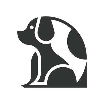 Dog silhouette vector illustration art design. Dog head logo icon set. Dog Sign symbol logo icons. 