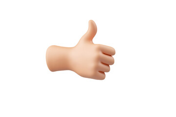Express Approval with a Thumbs Up Gesture, Ideal for Social Media Templates