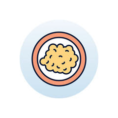 Scrambled eggs Vector icon