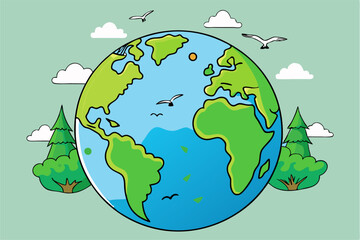 Fototapeta premium Earth Day Concept
