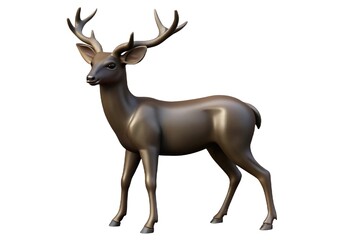 Obraz premium deer head isolated illustration