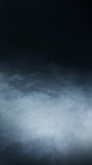 Abstract smoke texture over black. Fog in the darkness.