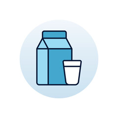 Milk Vector icon