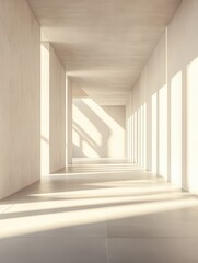 Obraz premium Modern and light house hall with empty walls