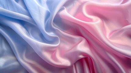 Obraz premium Soft satin-like folds create an elegant, flowing drape of pastel colors illuminated by gentle ambient light