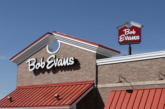 Bob Evans Restaurant. Bob Evans is known for hearty family-style meals.