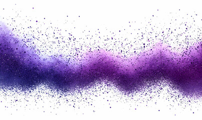 Obraz premium Purple powder explosion, white background, design element