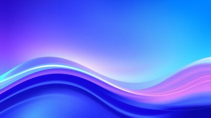Fototapeta premium abstract blue wave background Abstract Blue and Purple Wavy Gradient Background