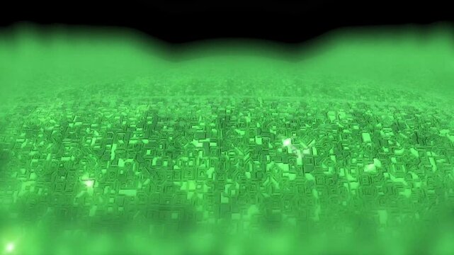 green micro scheme chip move wave able to loop