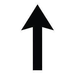 Fototapeta premium black arrow on white background