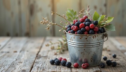Harvesting fresh berries rustic farmhouse photography natural light close-up food concept