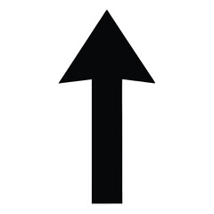 Fototapeta premium black arrow isolated on white