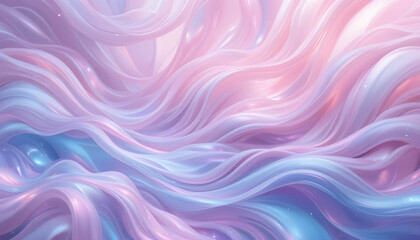 Fototapeta premium Abstract Pastel Swirls, a Seamless Background of Liquid Motion