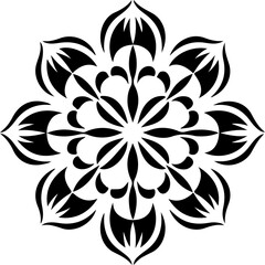 Obraz premium Mandala Stencil Vector Design, Intricate Mandala Stencil Art, Circular Mandala Stencil Vector, Decorative Mandala Template Design, Floral Mandala Stencil Vector, Traditional Mandala Vector Art, Abstra