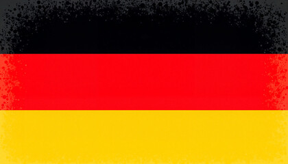 Naklejka premium Vibrant pop-art Germany flag with halftone texture, modern design