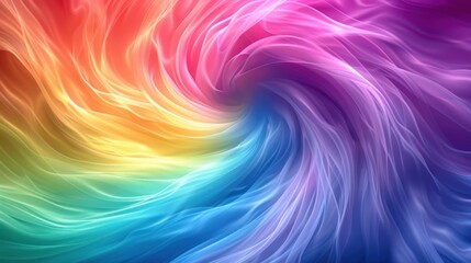 Obraz premium Fluid transitions of pastel colors create a harmonious and organic swirl, blending beautifully with soft ambient light