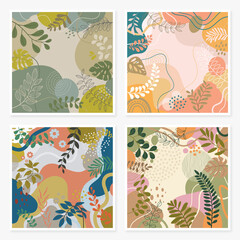 Hand drawn colourful art background design.