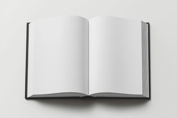 Square book mockup, minimalist style, white and plain colors, product design concept
