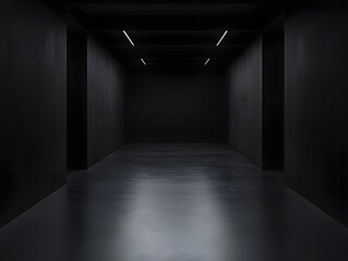 Dark empty room with a void like atmosphere