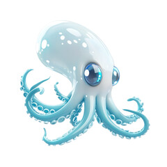 3D icon of Colossal squid isolated on transparency background