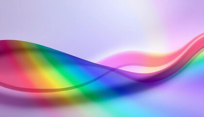 Naklejka premium Abstract rainbow wave background, calming and smooth, backdrop, pride flag