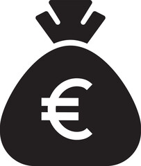 euro currency icon sign vector